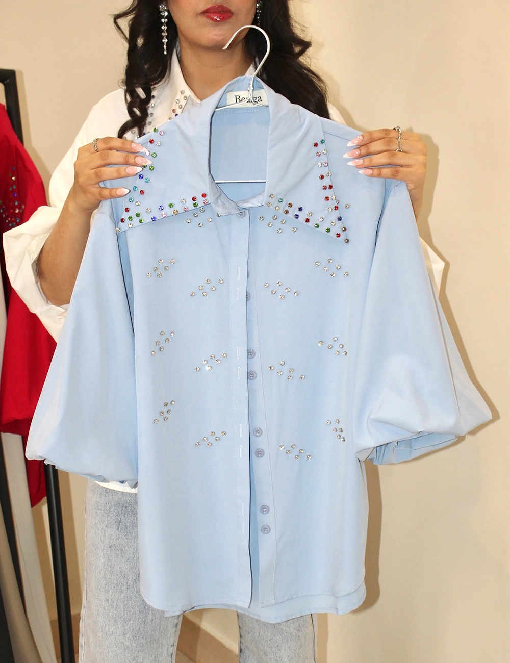 Blue Halo — Crystal Lantern Shirt — View 3