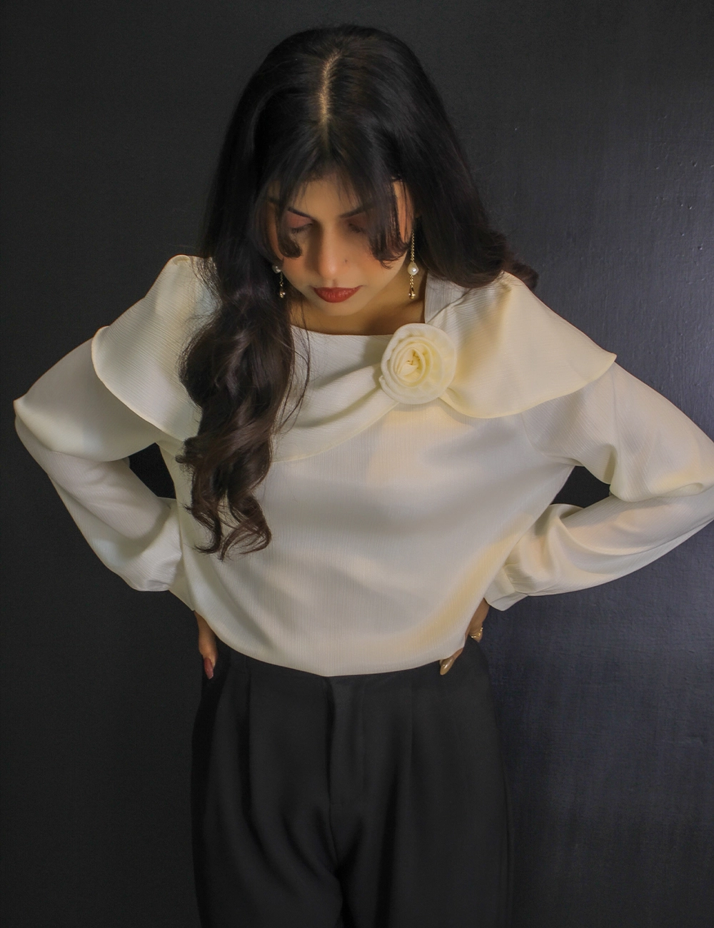 Roselle Silk Blouse — Pearl Élan