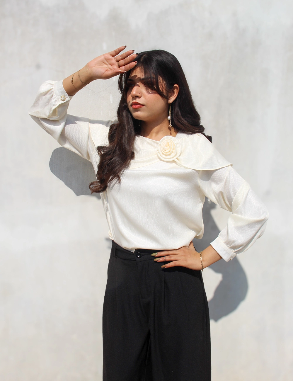 Pearl Élan — Roselle Silk Blouse — View 3