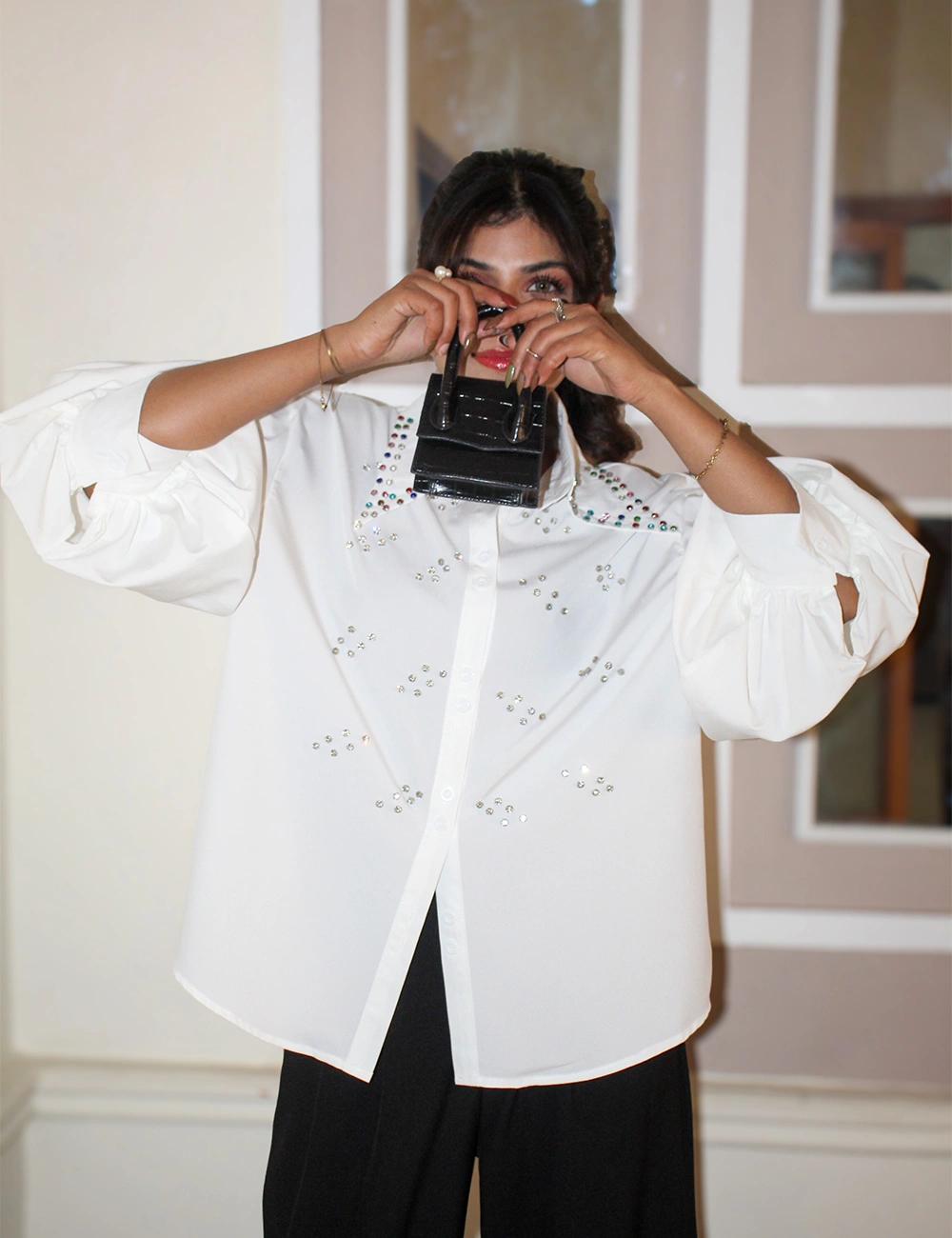 Pearl Glow — Crystal Lantern Shirt — View 4