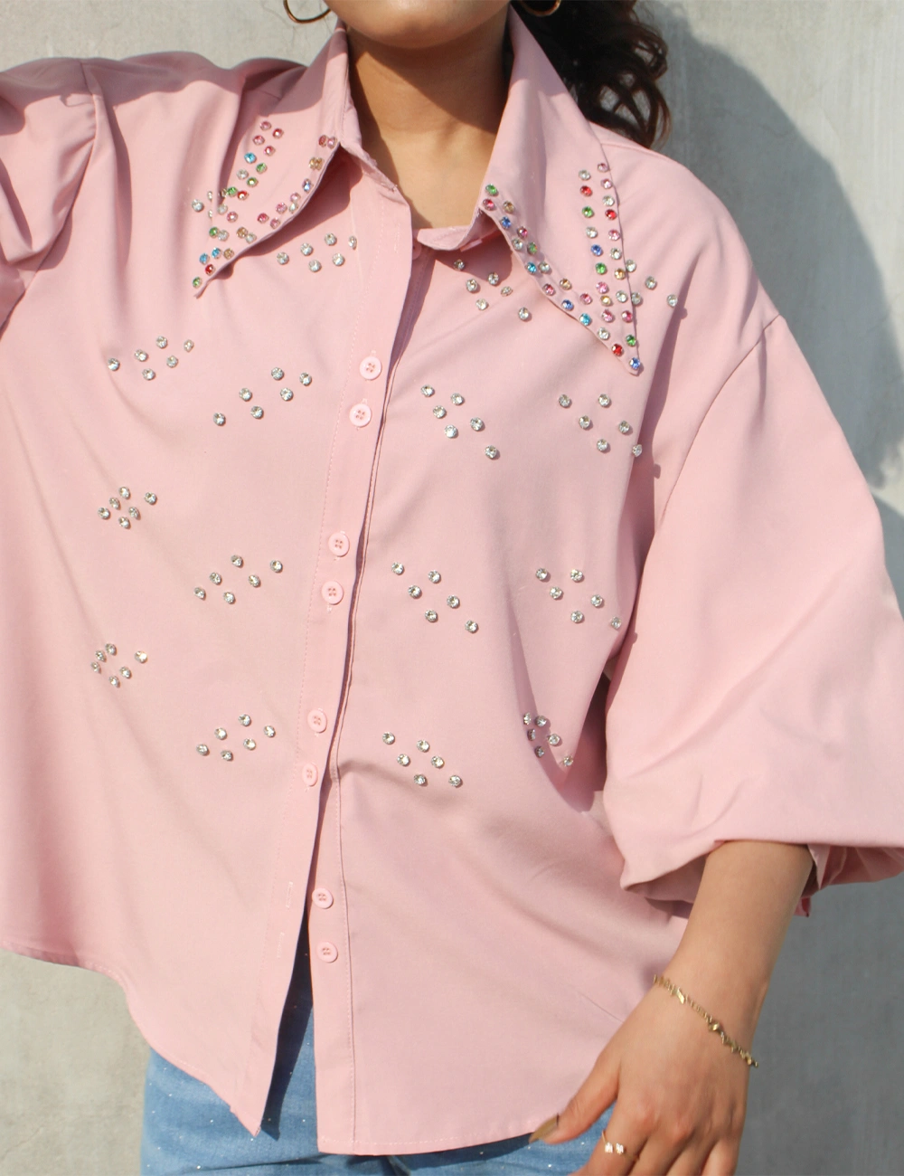 Pink Petal — Crystal Lantern Shirt — View 3