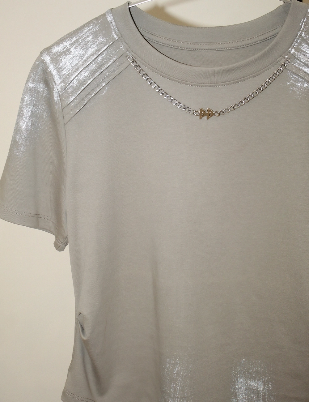 Silver Stroke Top — View 6