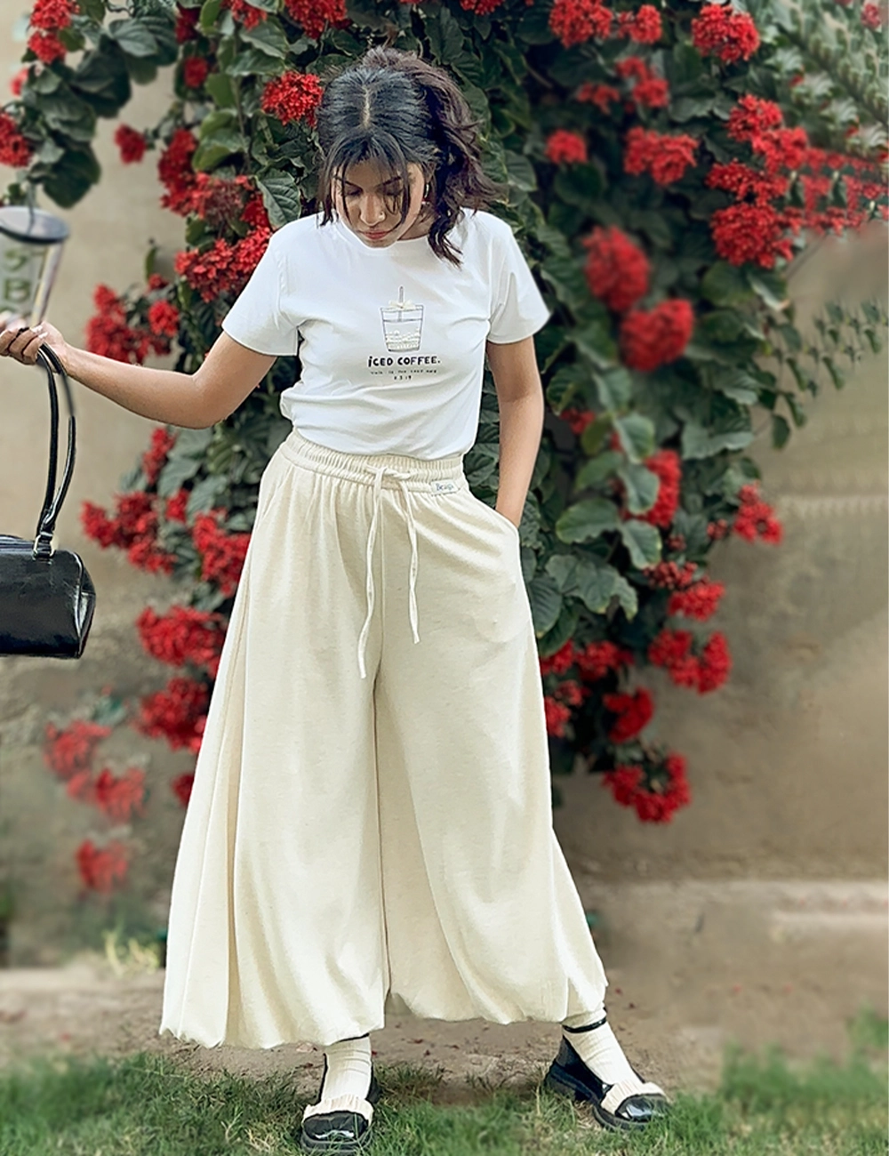Wish Lantern Trouser — Vanilla Mochi
